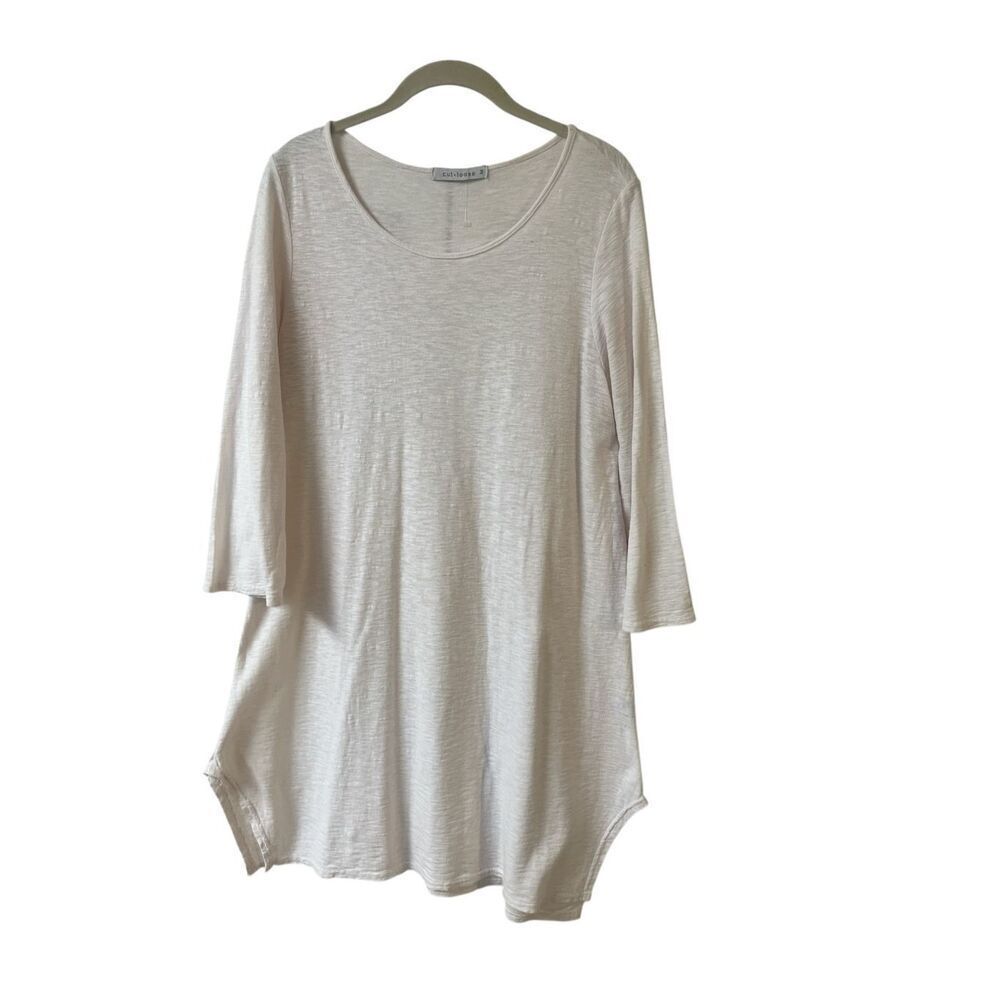 Cut Loose tunic top pale pink with 3/4 sleeves sz Medium